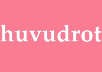 Synonym huvudrot