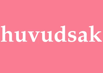 Synonym huvudsak