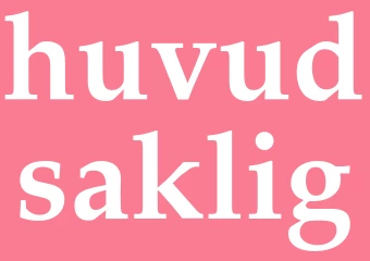 Synonym huvudsaklig