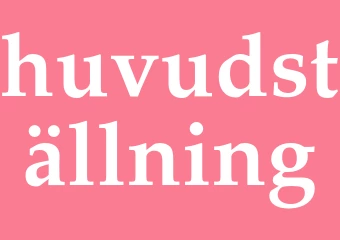 Synonym huvudställning