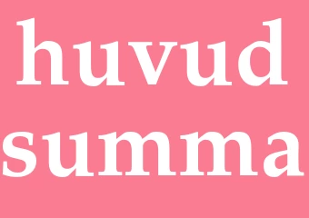 Synonym huvudsumma