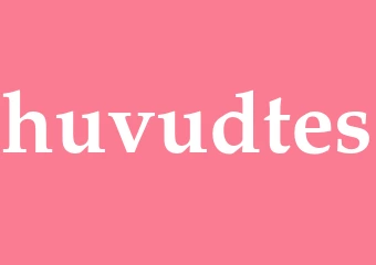 Synonym huvudtes