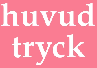 Synonym huvudtryck
