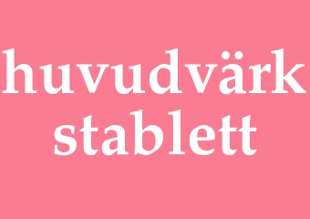 Synonym huvudvärkstablett