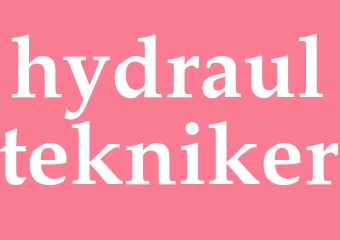 Synonym hydraultekniker