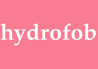 Synonym hydrofob
