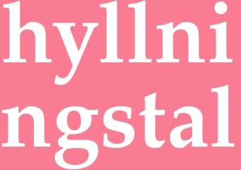 Synonym hyllningstal