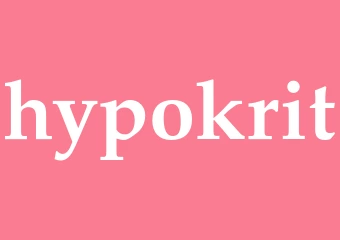 Synonym hypokrit