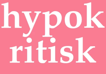 Synonym hypokritisk