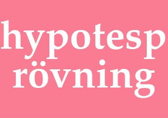 Synonym hypotesprövning