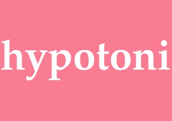 Synonym hypotoni