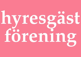 Synonym hyresgästförening