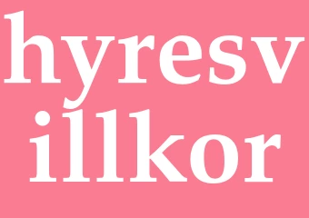 Synonym hyresvillkor