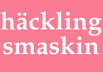 Synonym häcklingsmaskin