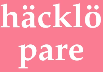 Synonym häcklöpare