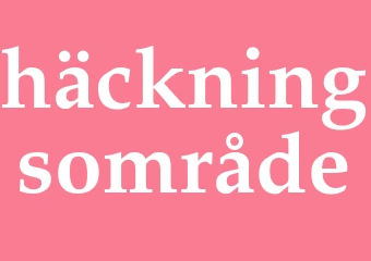 Synonym häckningsområde
