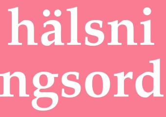 Synonym hälsningsord