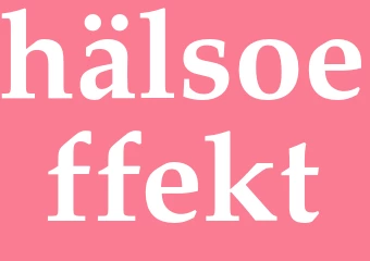 Synonym hälsoeffekt