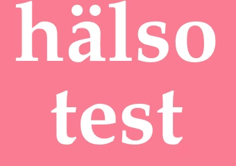 Synonym hälsotest