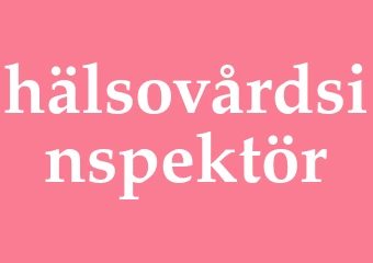 Synonym hälsovårdsinspektör