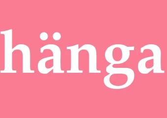 Synonym hänga