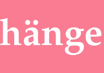 Synonym hänge
