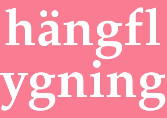 Synonym hängflygning