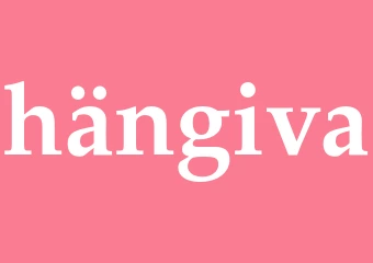Synonym hängiva