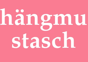 Synonym hängmustasch