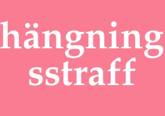 Synonym hängningsstraff