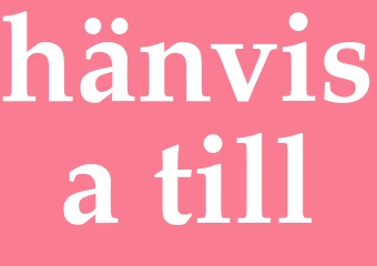 Synonym hänvisa till