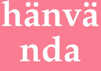 Synonym hänvända