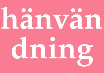 Synonym hänvändning