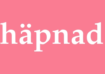Synonym häpnad