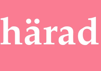 Synonym härad