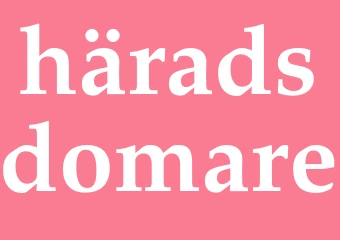 Synonym häradsdomare