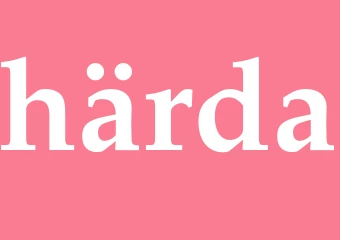 Synonym härda
