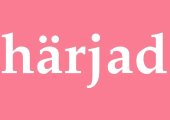 Synonym härjad