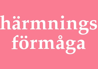 Synonym härmningsförmåga