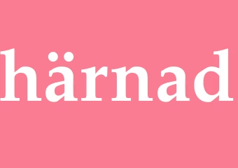 Synonym härnad