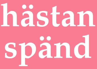 Synonym hästanspänd