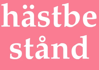 Synonym hästbestånd