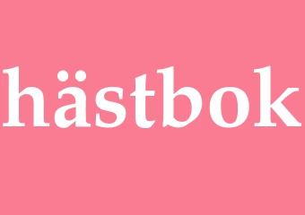 Synonym hästbok
