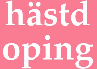 Synonym hästdoping