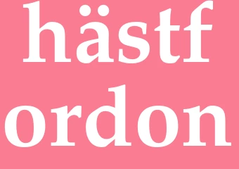 Synonym hästfordon