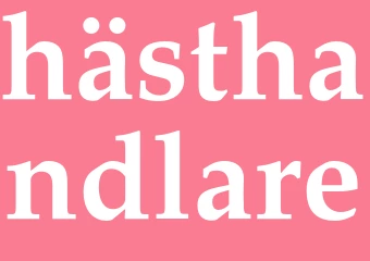 Synonym hästhandlare