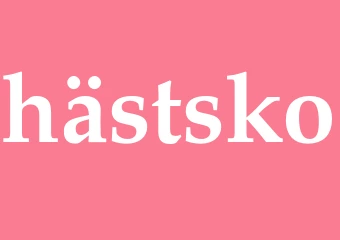 Synonym hästsko