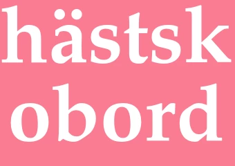 Synonym hästskobord