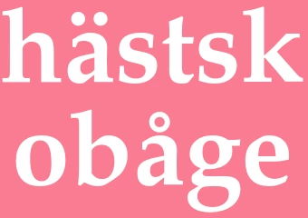 Synonym hästskobåge