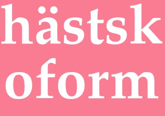 Synonym hästskoform